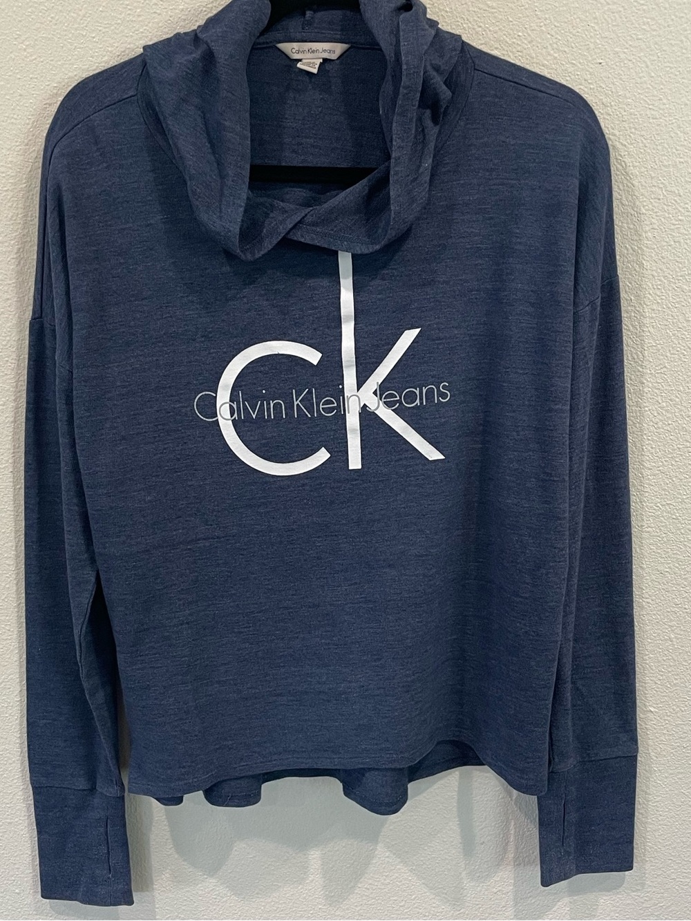 Calvin Klein Navy Logo Hoodie